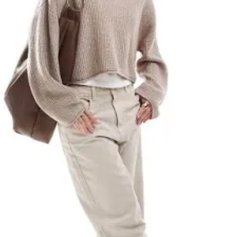 miss selfridge slouchy crop sweater